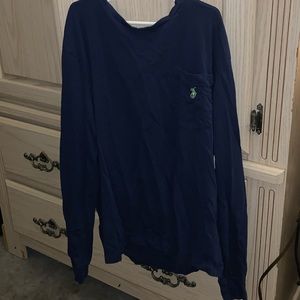 Navy Blue Long Sleep Polo shirt